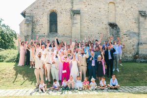 photo de groupe mariage yvelines