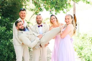 photo de groupe mariage lumineux yvelines