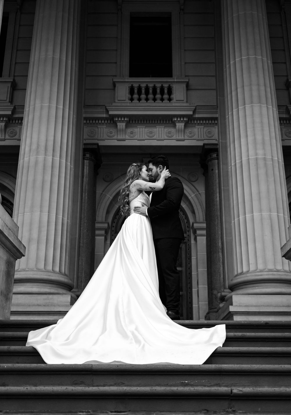 Melbourne's premier wedding photographer blending timeless elegance with modern romanticism. Melbourne parliament house wedding photography