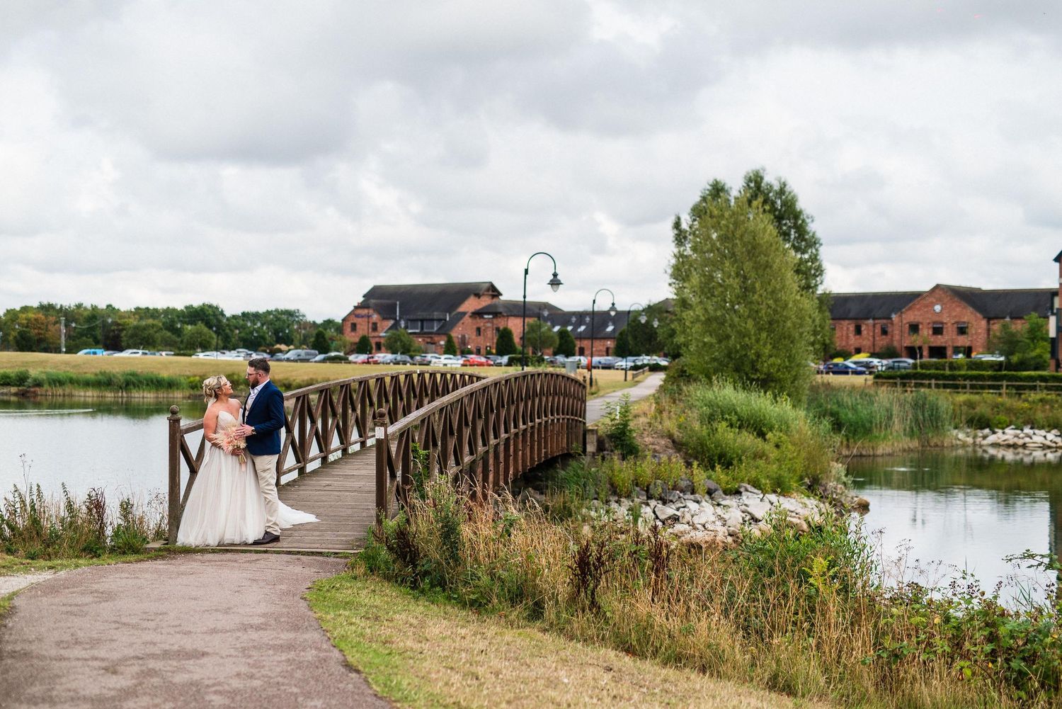 Natural and relaxed budget-friendly wedding photography at The Crows Nest, The Waterfront, Barton Marina