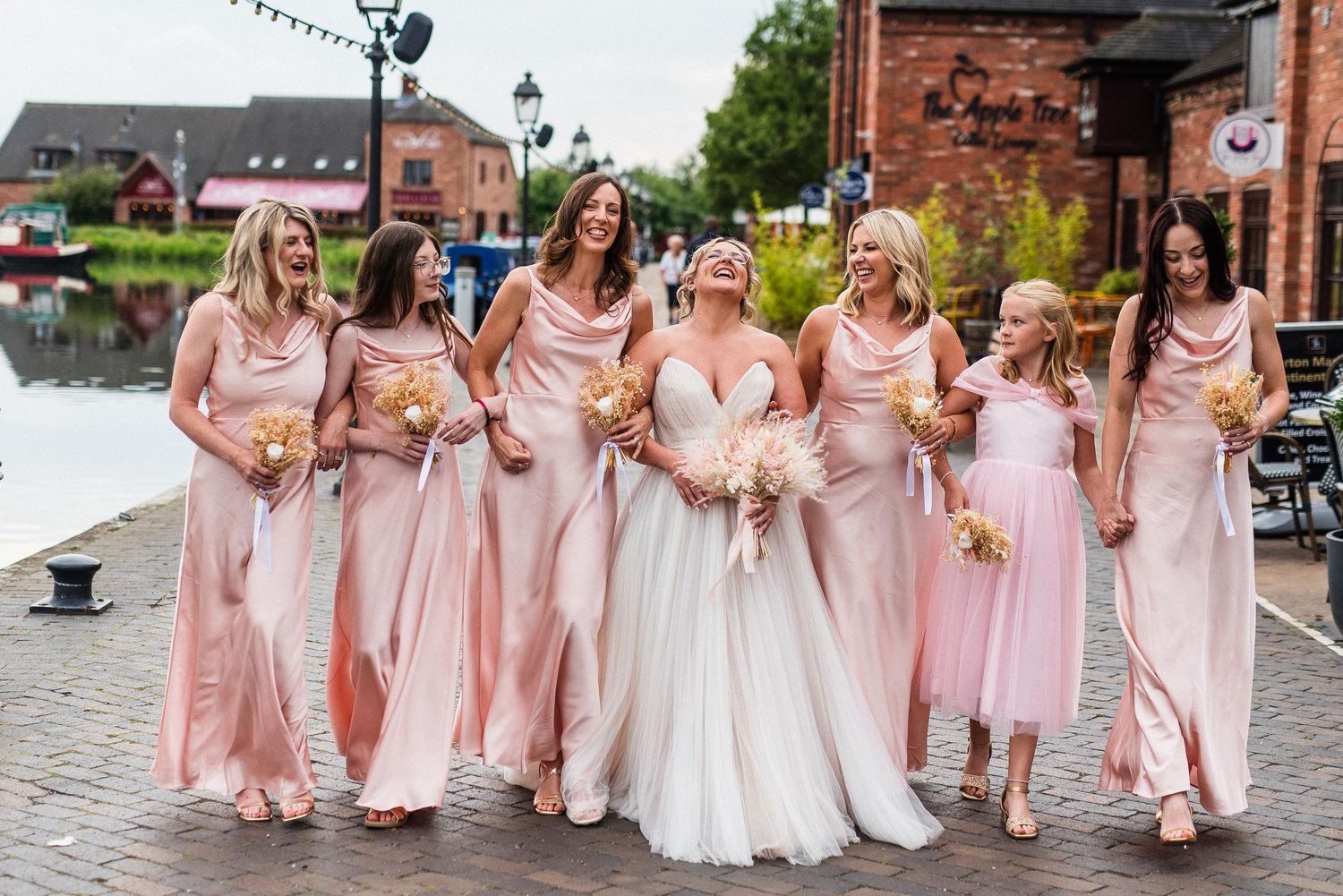 Natural and relaxed budget-friendly wedding photography at The Crows Nest, The Waterfront, Barton Marina