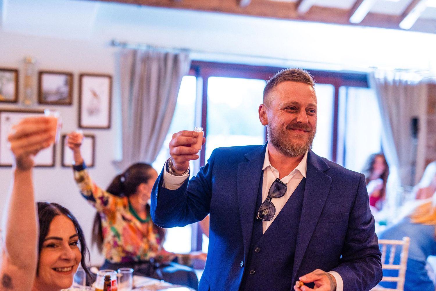 Natural and relaxed budget-friendly wedding photography at The Crows Nest, The Waterfront, Barton Marina