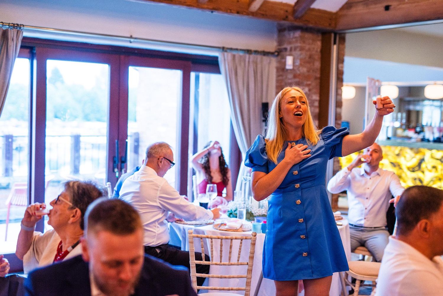 Natural and relaxed budget-friendly wedding photography at The Crows Nest, The Waterfront, Barton Marina