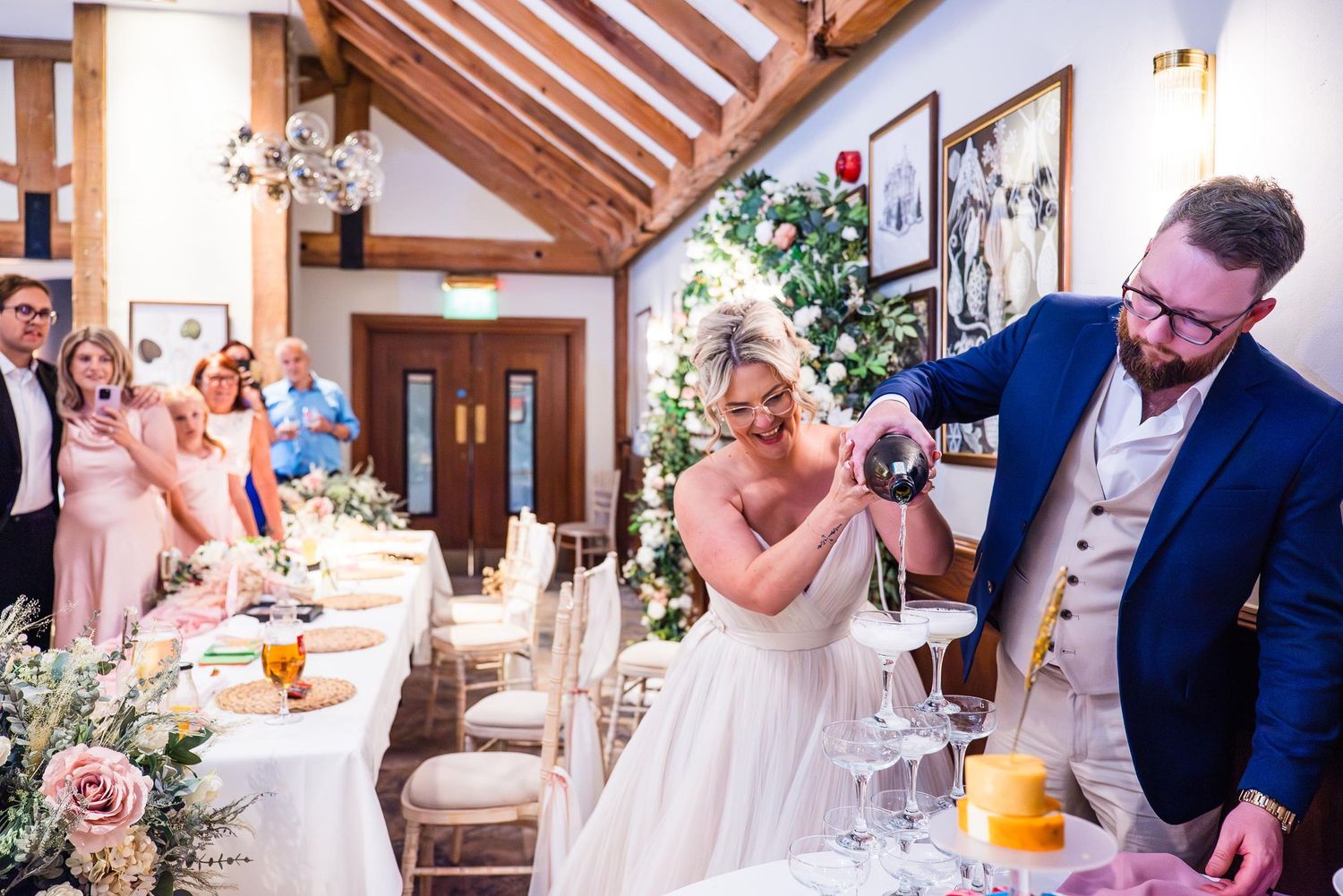 Natural and relaxed budget-friendly wedding photography at The Crows Nest, The Waterfront, Barton Marina