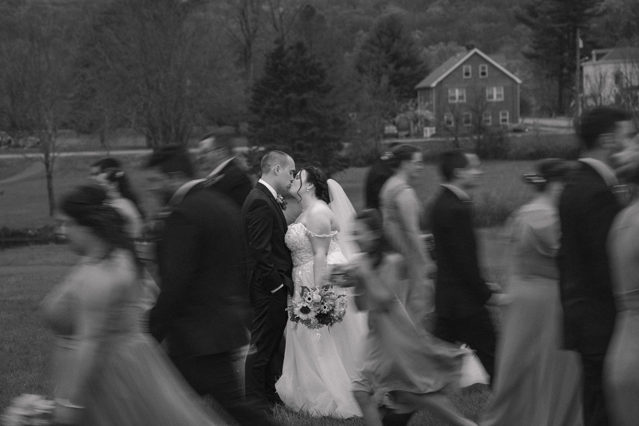 Candid documentary wedding photo showing genuine emotion and connection during a Virginia wedding celebration.