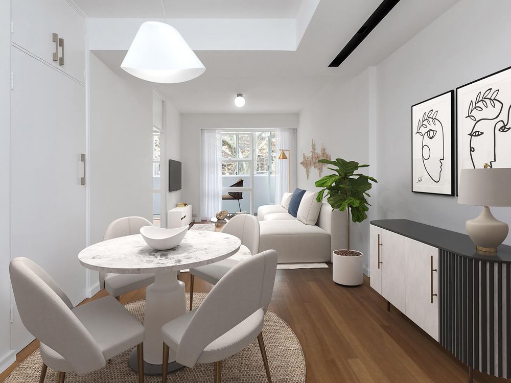 Potts Point apartment with virtual furniture