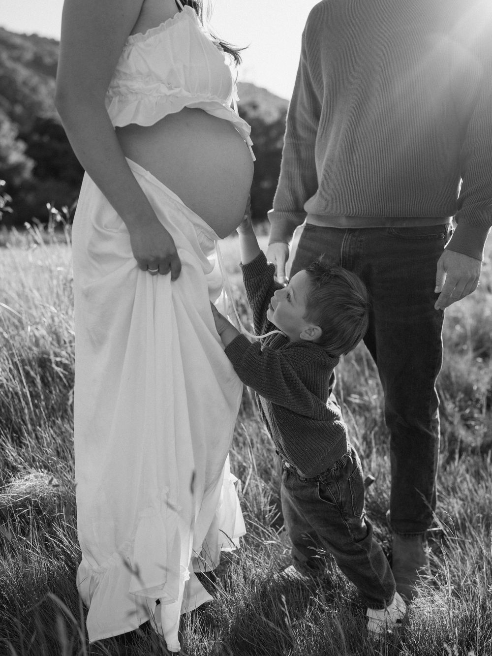 Maternity photo at Carmel Valley Ranch in Carmel, CA