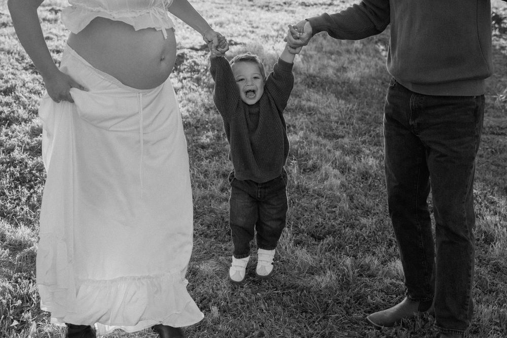 Timeless maternity session capturring genuine smiles at Carmel Valley Ranch in Carmel, CA