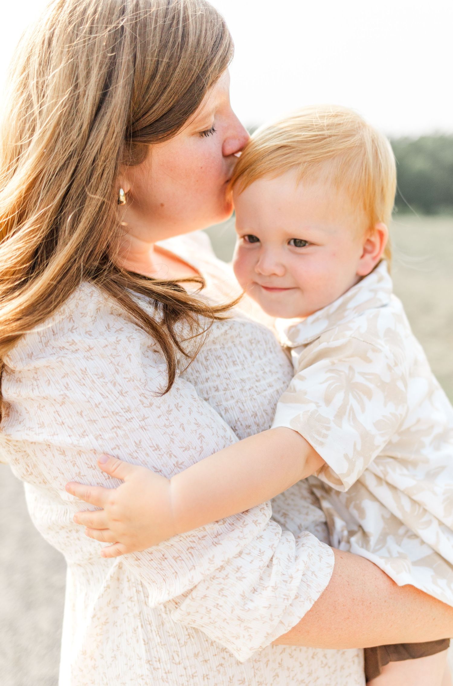 Family session at sunset in New Paltz, NY