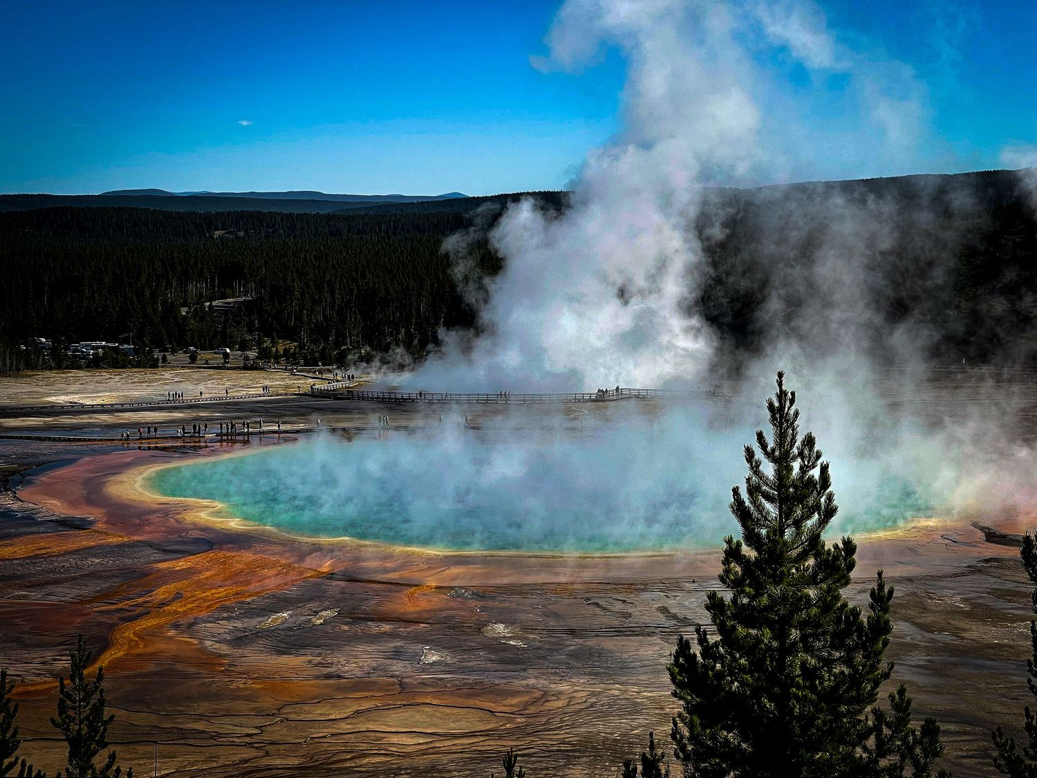 steamy grand prismatic spring