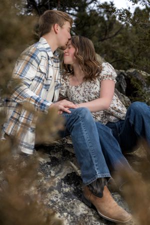 Robert and Stella share a tender moment, radiating love and connection in a beautifully captured couples portrait session.
