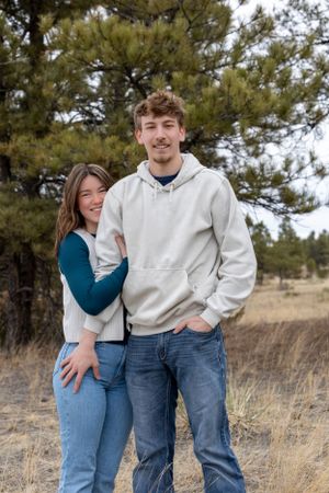 Robert and Stella share a tender moment, radiating love and connection in a beautifully captured couples portrait session.