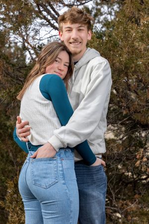Robert and Stella share a tender moment, radiating love and connection in a beautifully captured couples portrait session.