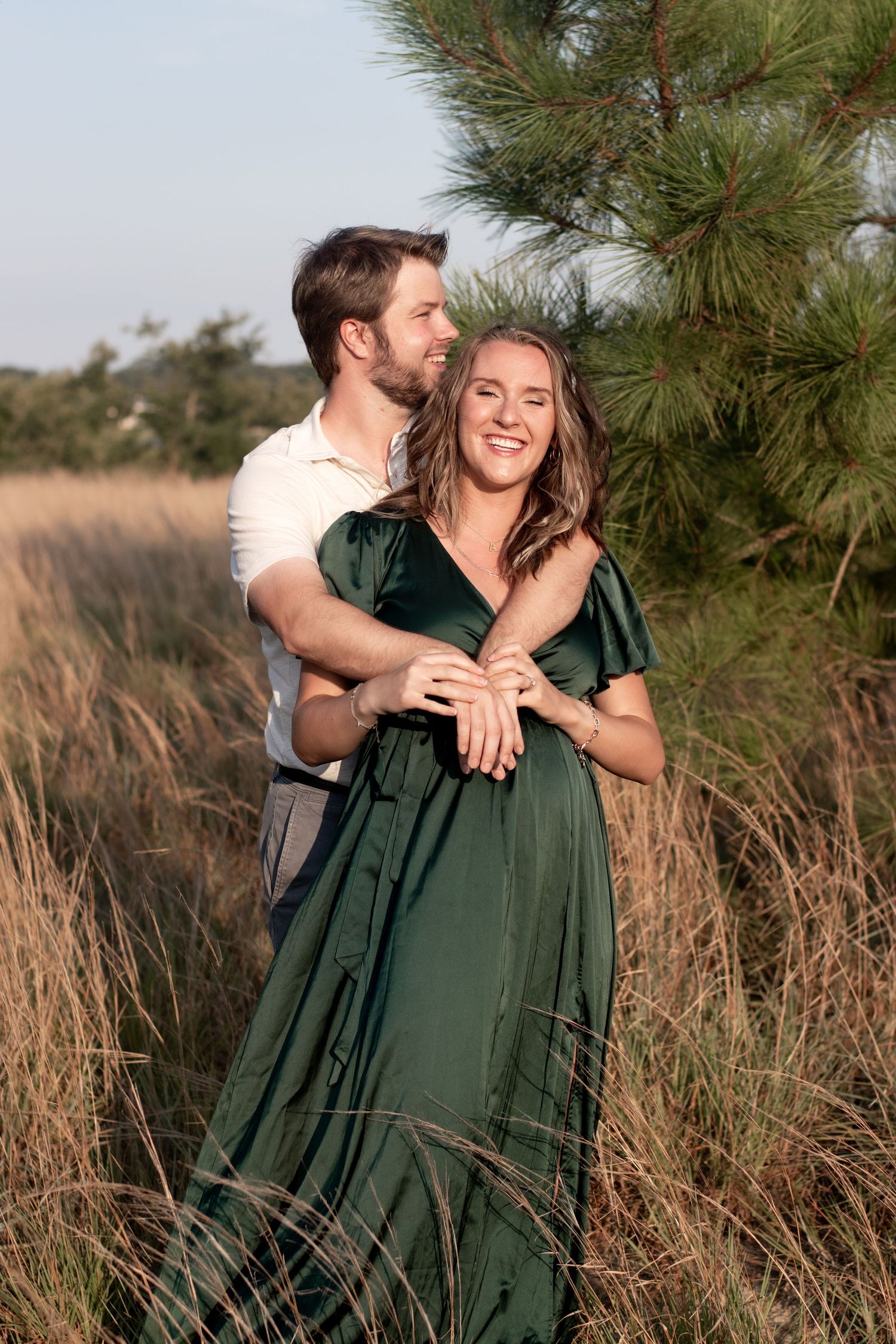 Golden hour maternity photos