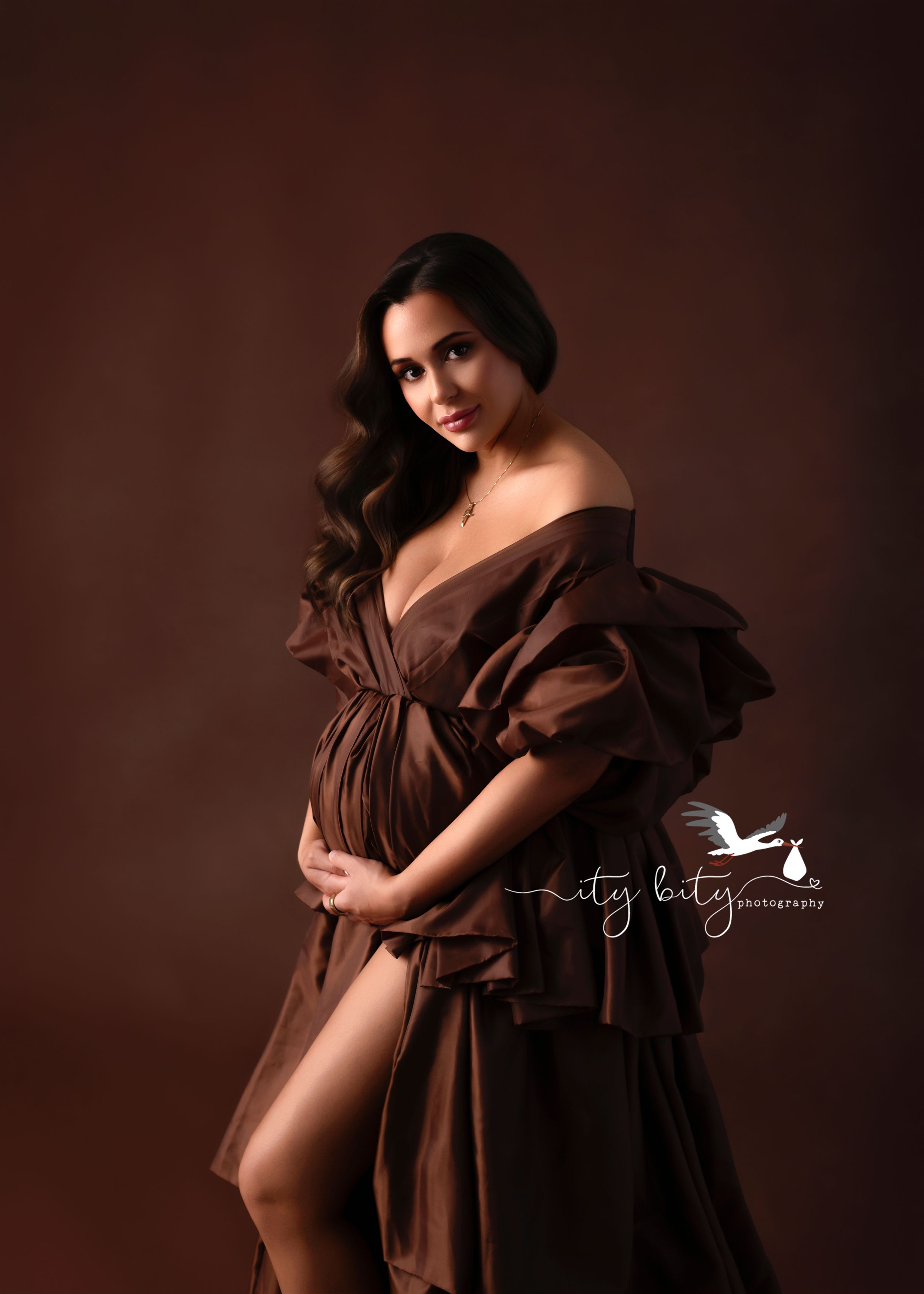 Downtown Cleveland Pregnancy Photographer Luxury Maternity Session