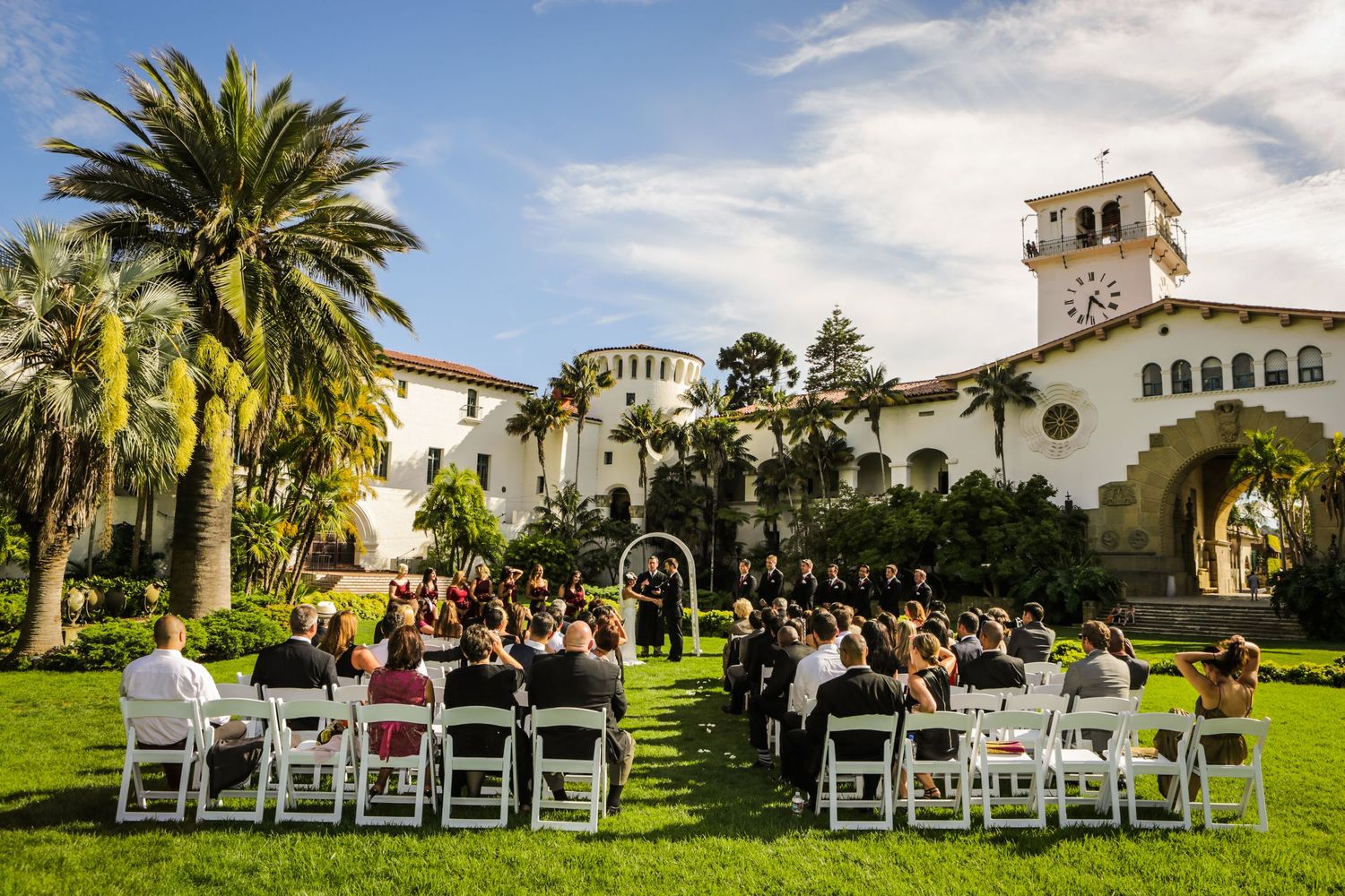 Santa Barbara Courthouse Wedding Ceremony