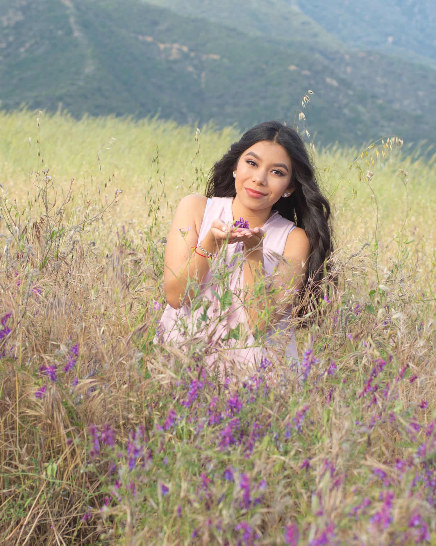 Senior Girl Photography session in the meadow, artistic photography, California.
