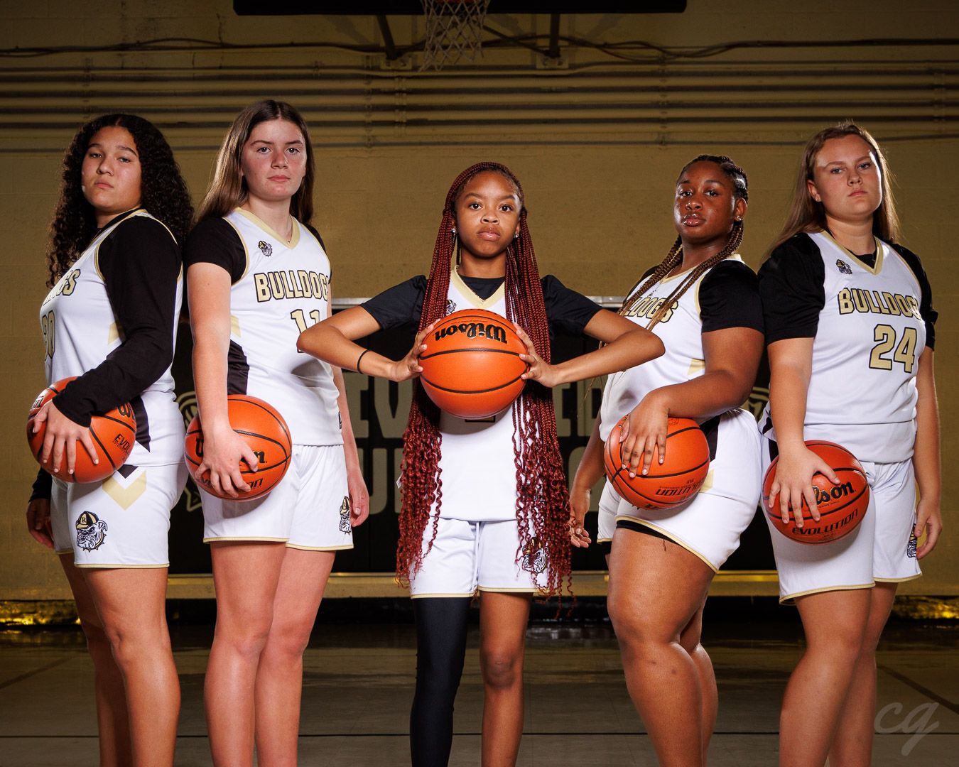 Senior basketball group photo