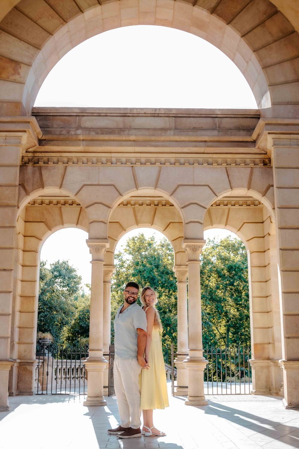 Colorful engagement photography Barcelona