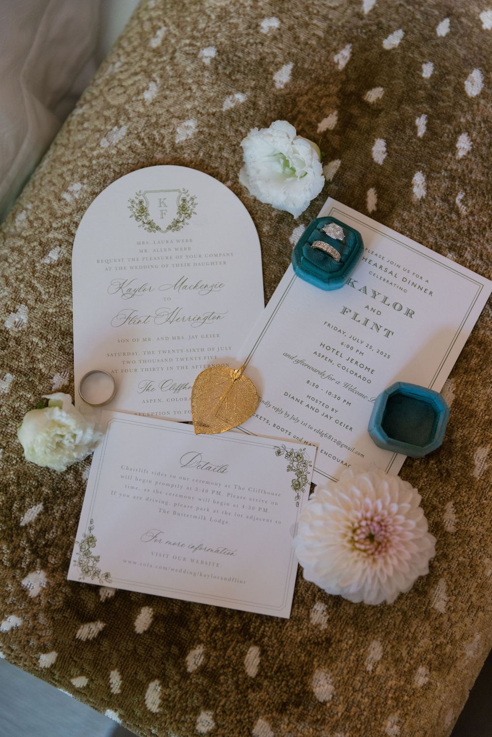 Ritz-Carlton in Aspen, Colorado  inivitation details