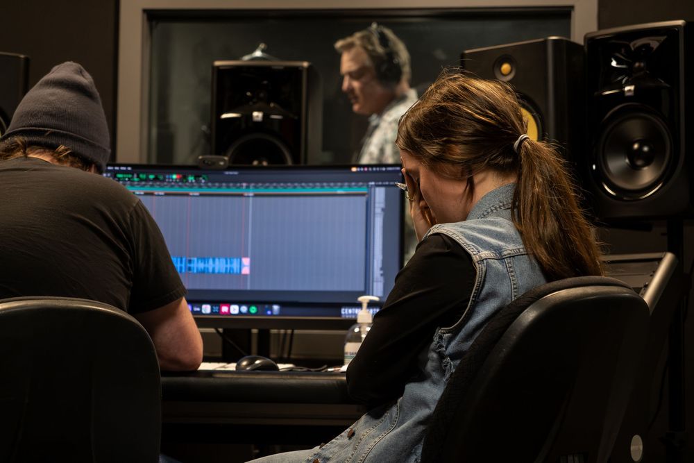 behind the scenes in audio recording