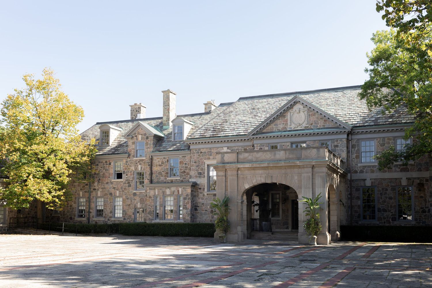 Front courtyard of Graydon Hall Manor Toronto