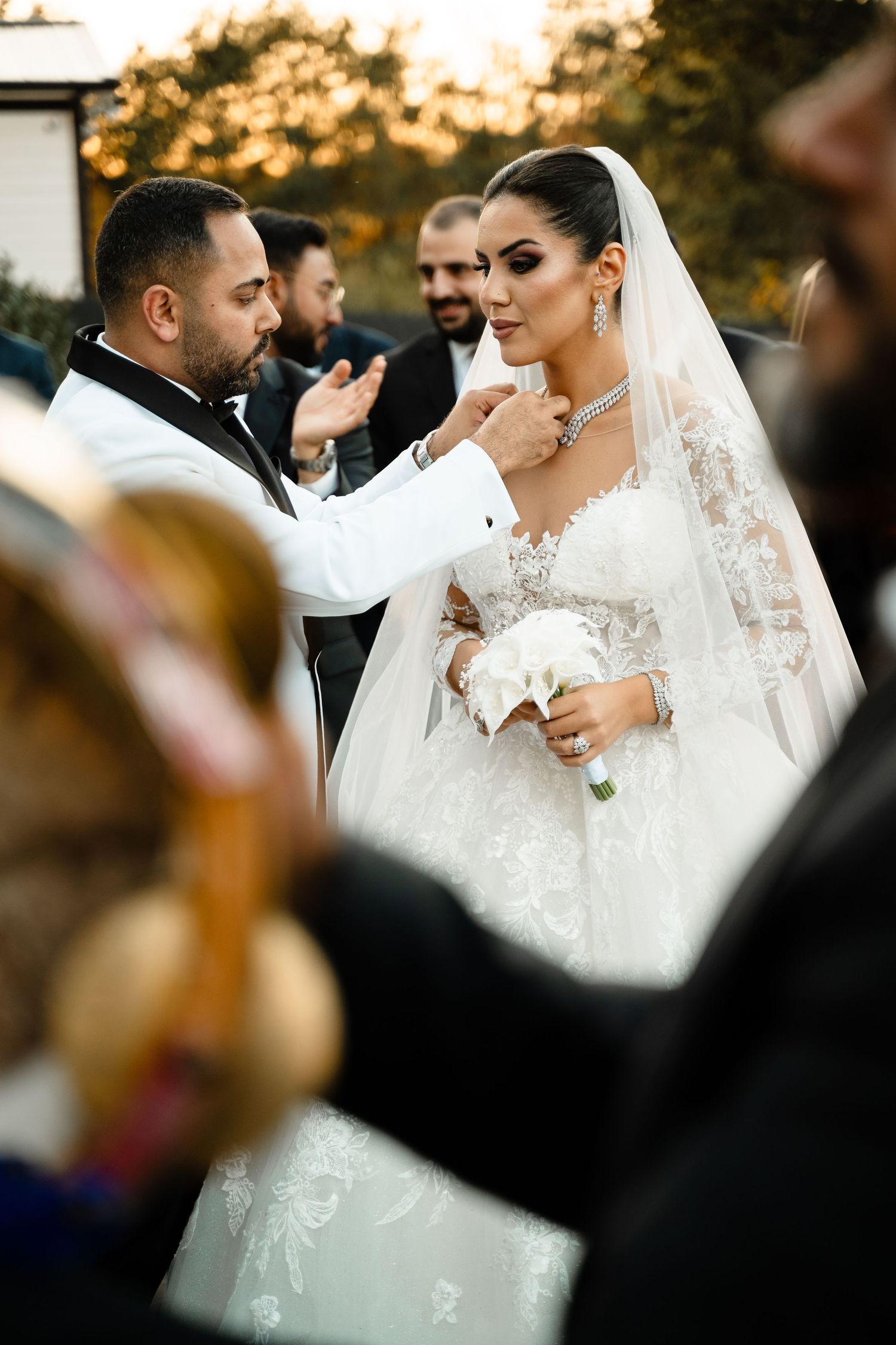 candid wedding moment