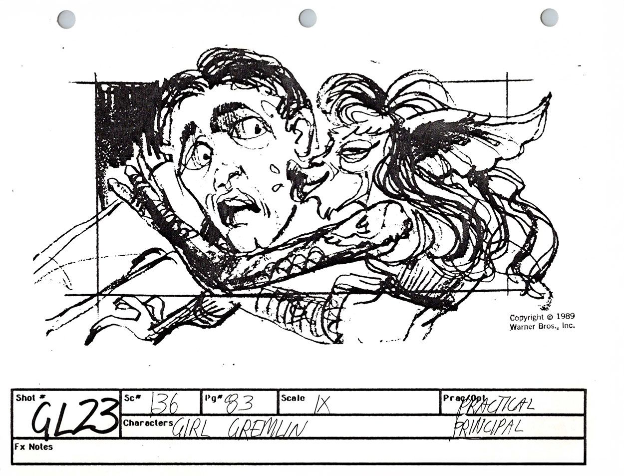 Greta Gremlin storyboards