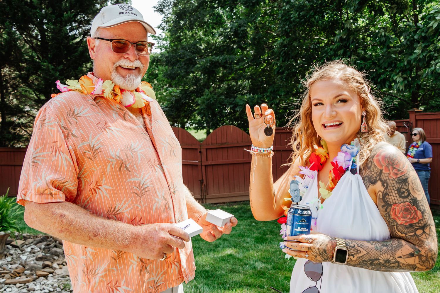 Father of Bride & Bride opening gift | K Murphy Photos | Roanoke, Virginia | Wedding & Event Photography