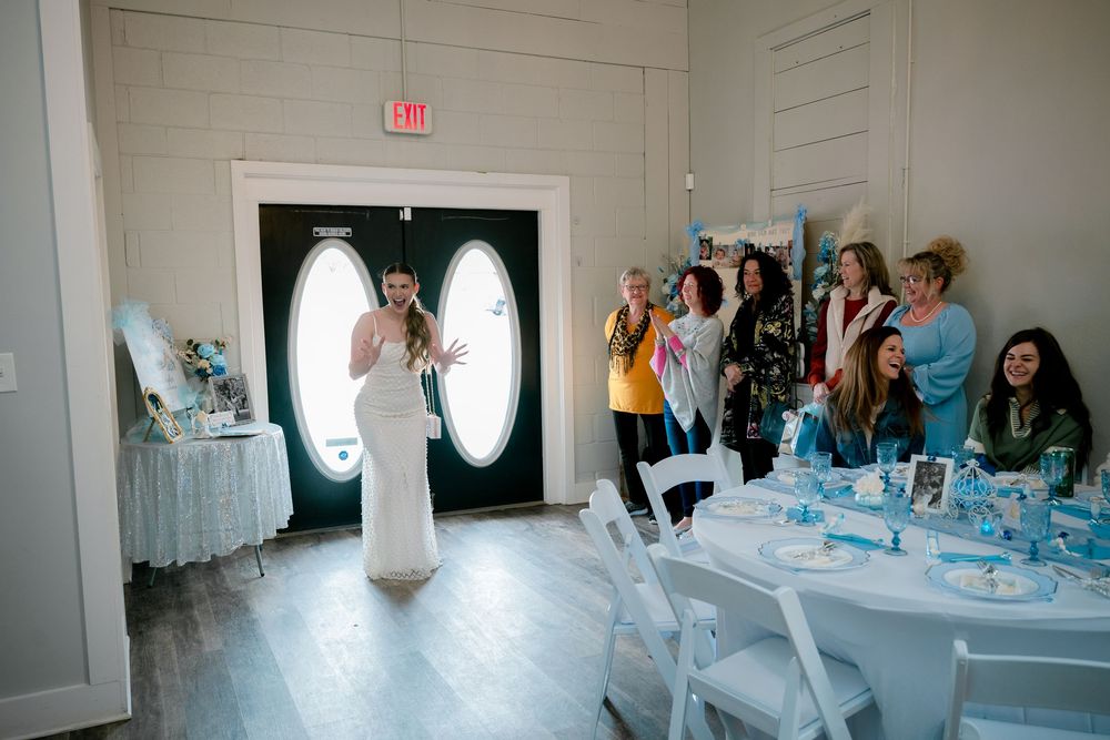 Candid event photography in DFW at a Cinderella themed bridal shower
