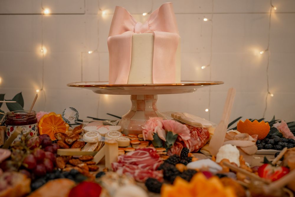 Detail shot of baby shower treats at a Dallas–Fort Worth baby shower celebration