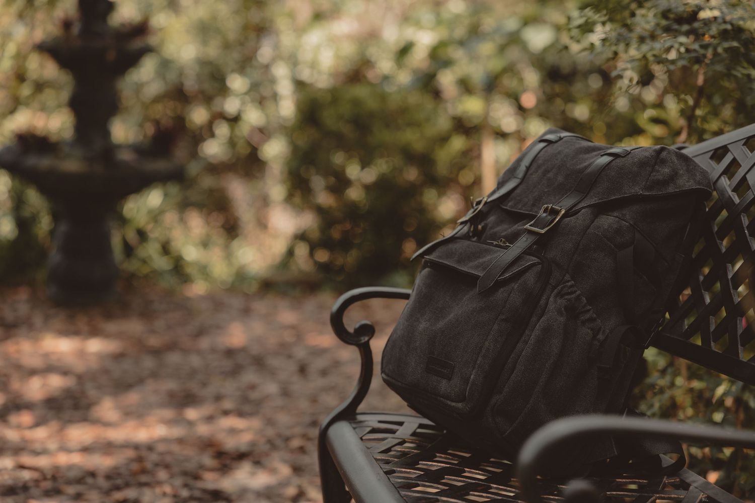 Outdoor product photography, water, brand, branding, warm, moody, products, small business, nature, still-life, dark, dappled lighting