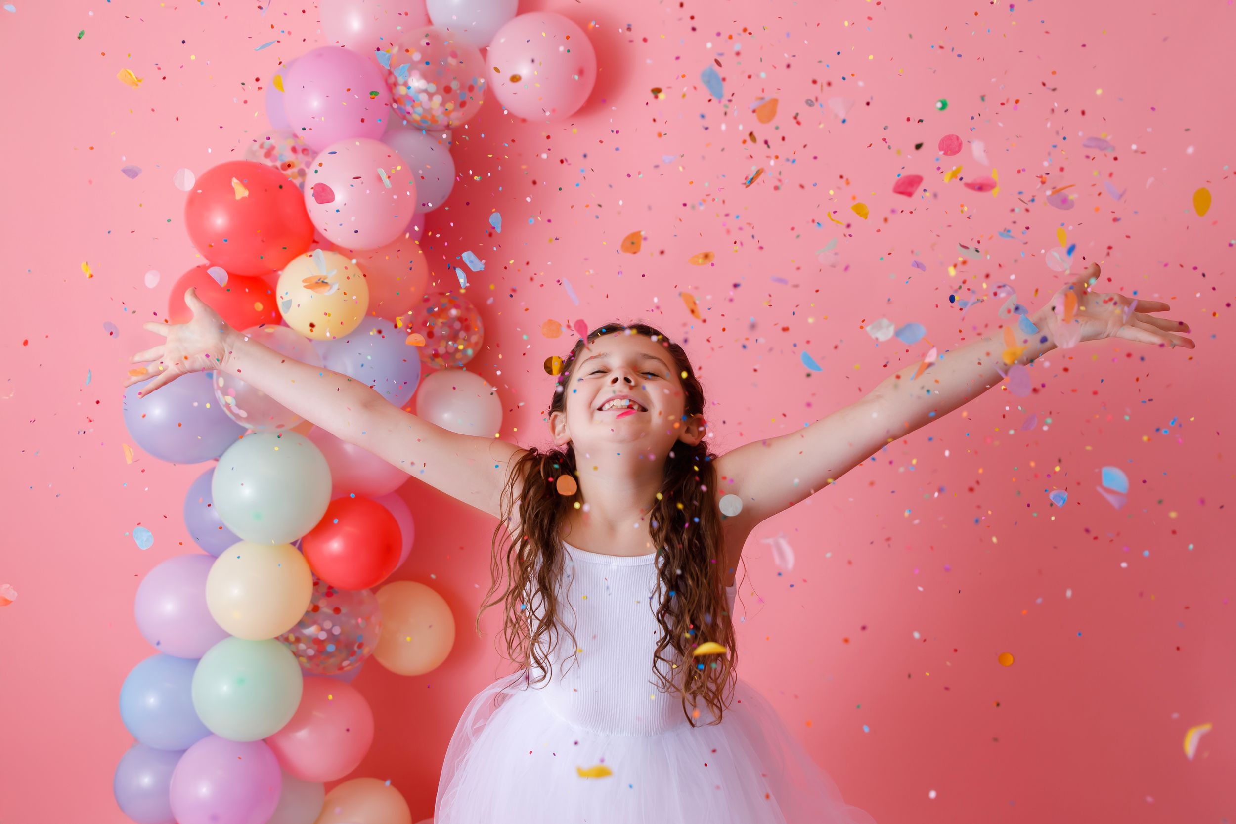 child photography 
confetti session