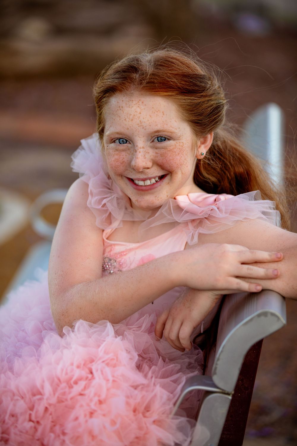 10th birthday milestone, goodna, vibrant exciting, fun outdoor portrait session, pink, blue,  Buttons & Bows Photography