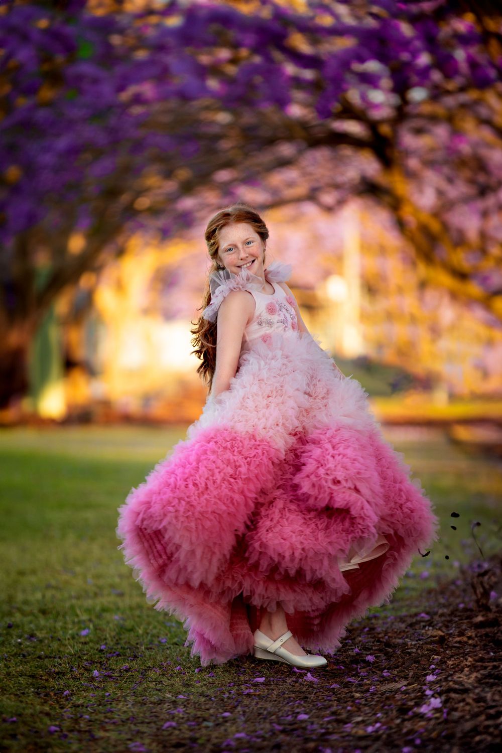 10th birthday milestone, goodna, vibrant exciting, fun outdoor portrait session, pink,  family photogrpher salma begg
