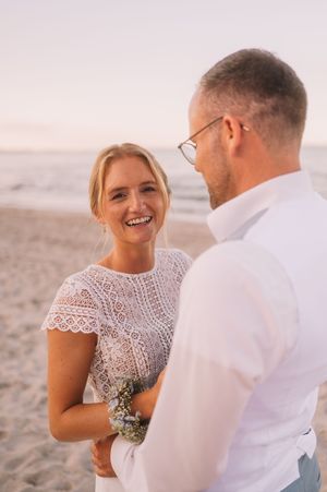 Strandhochzeit in Scharbeutz im Hamptons