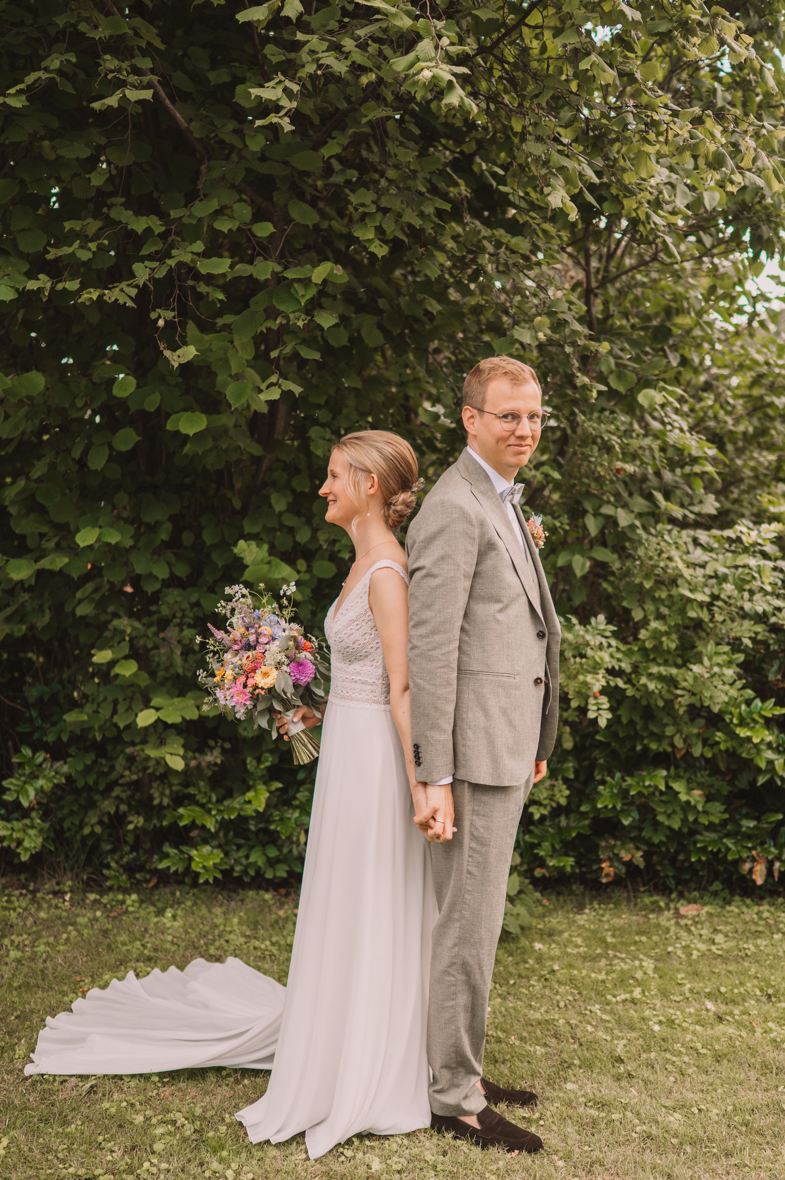 First Look Fotoshooting mitten in der Natur