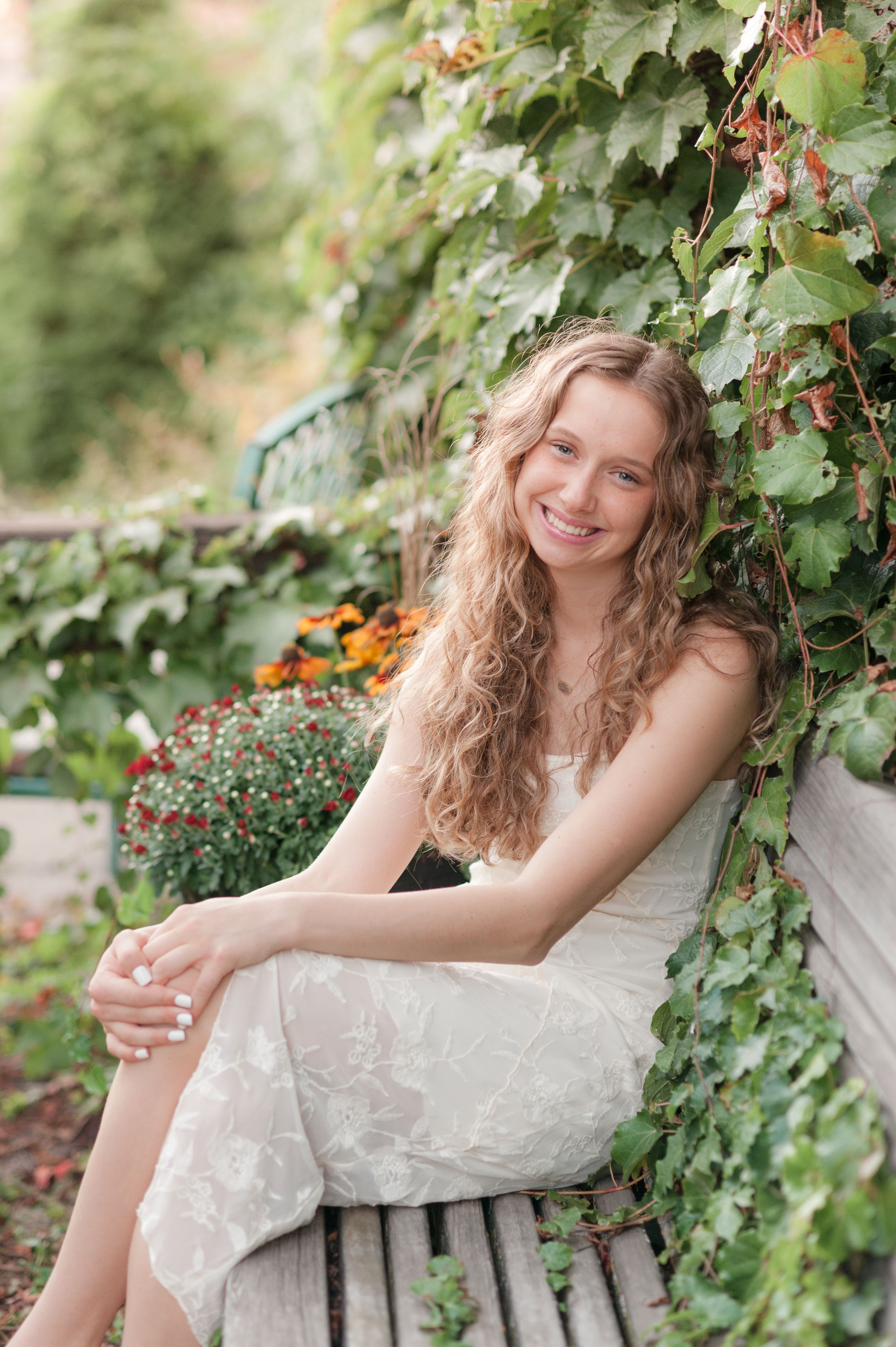 Twin Cities Minnesota Photographer, Ivy Bench, Senior, white dress, sunset, Stillwater Mahtomedi, High School Senior Photography Session