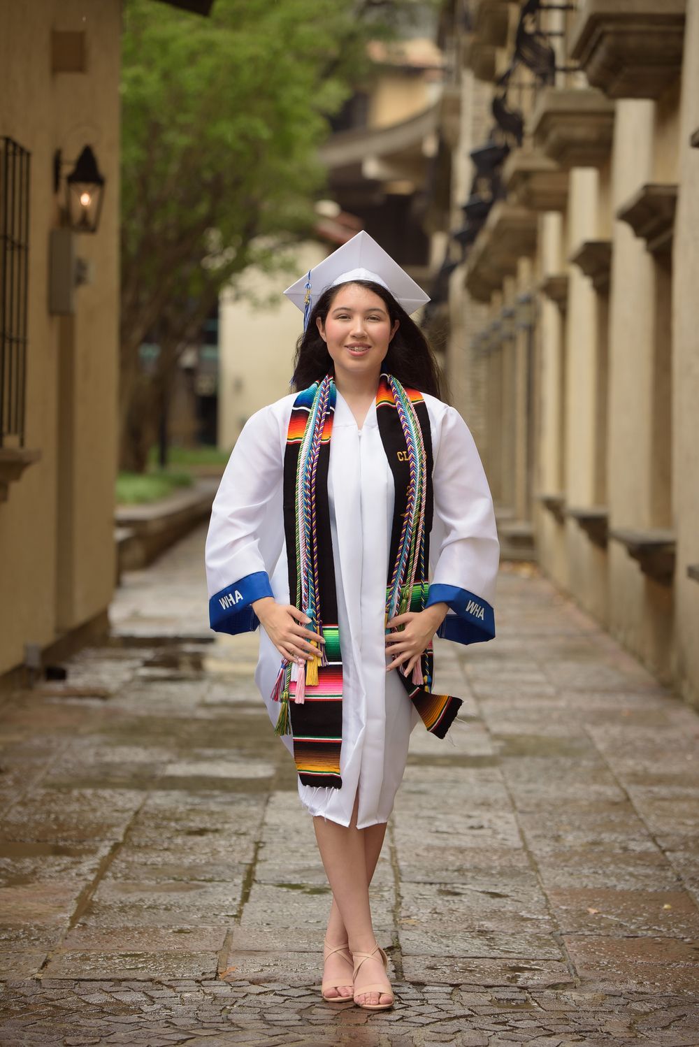 high school senior posing for photo in portrait