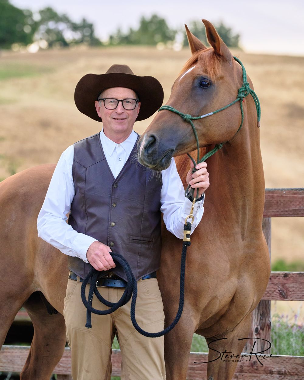 Gentleman and his horse.