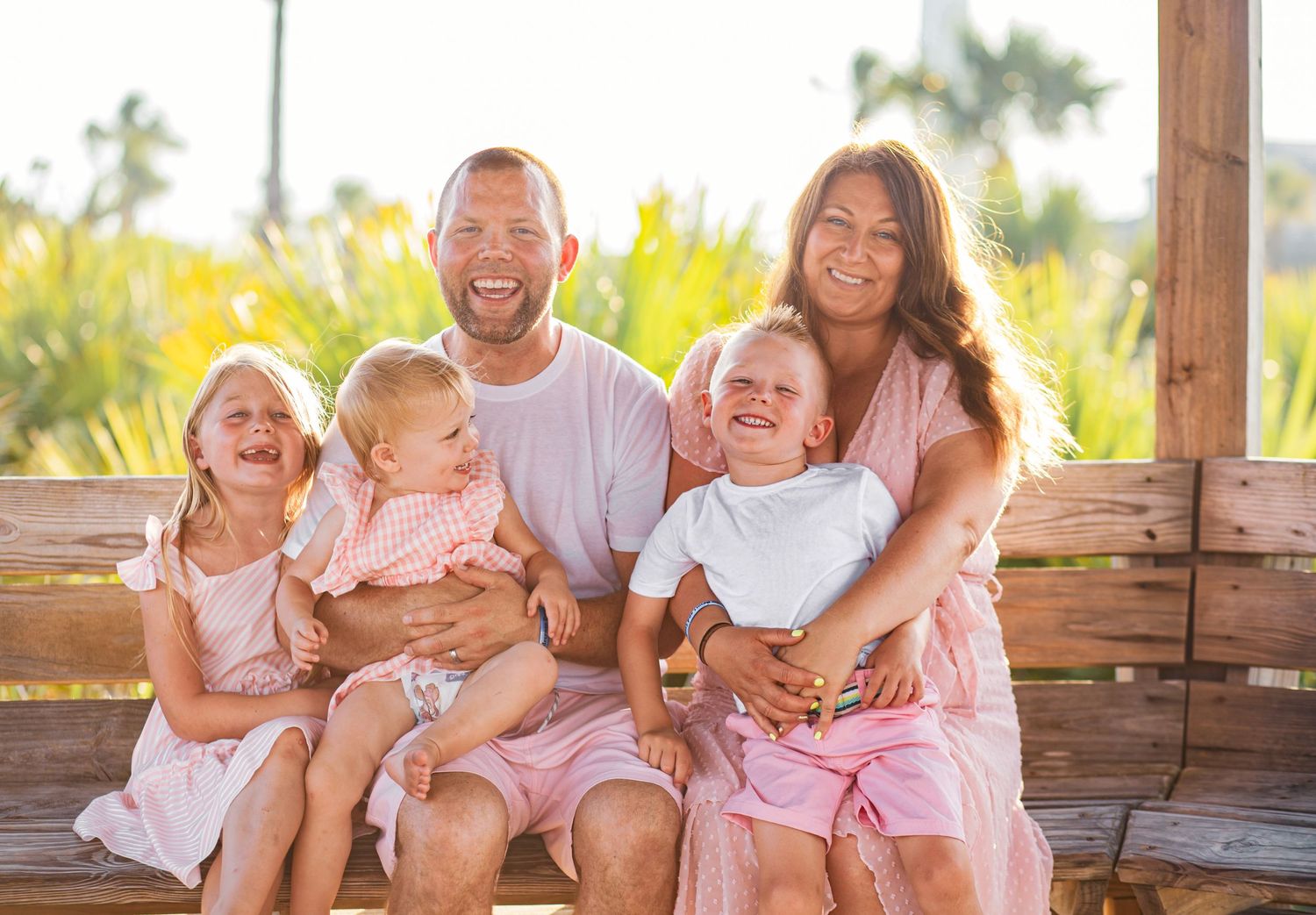 Family at the beach.