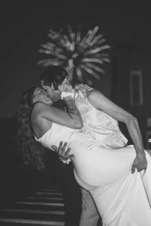 A dynamic dance performance sequence showing graceful movements in black and white photography.