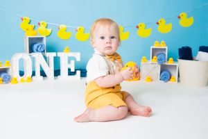 Rubber Ducky Cake Smash Jacksonville Photographer