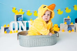 Rubber Ducky Cake Smash Jacksonville Photographer
