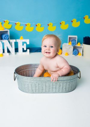 Rubber Ducky Cake Smash Jacksonville Photographer