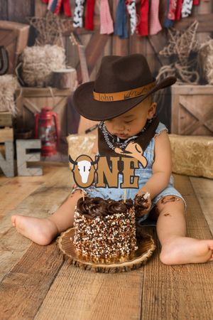 Western Cowboy Cake Smash Jacksonville Fl
