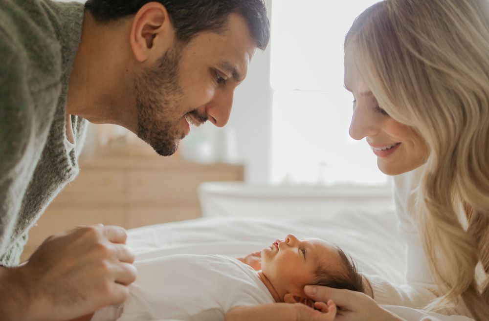 Lifestyle newborn photography in Carmel, Indiana