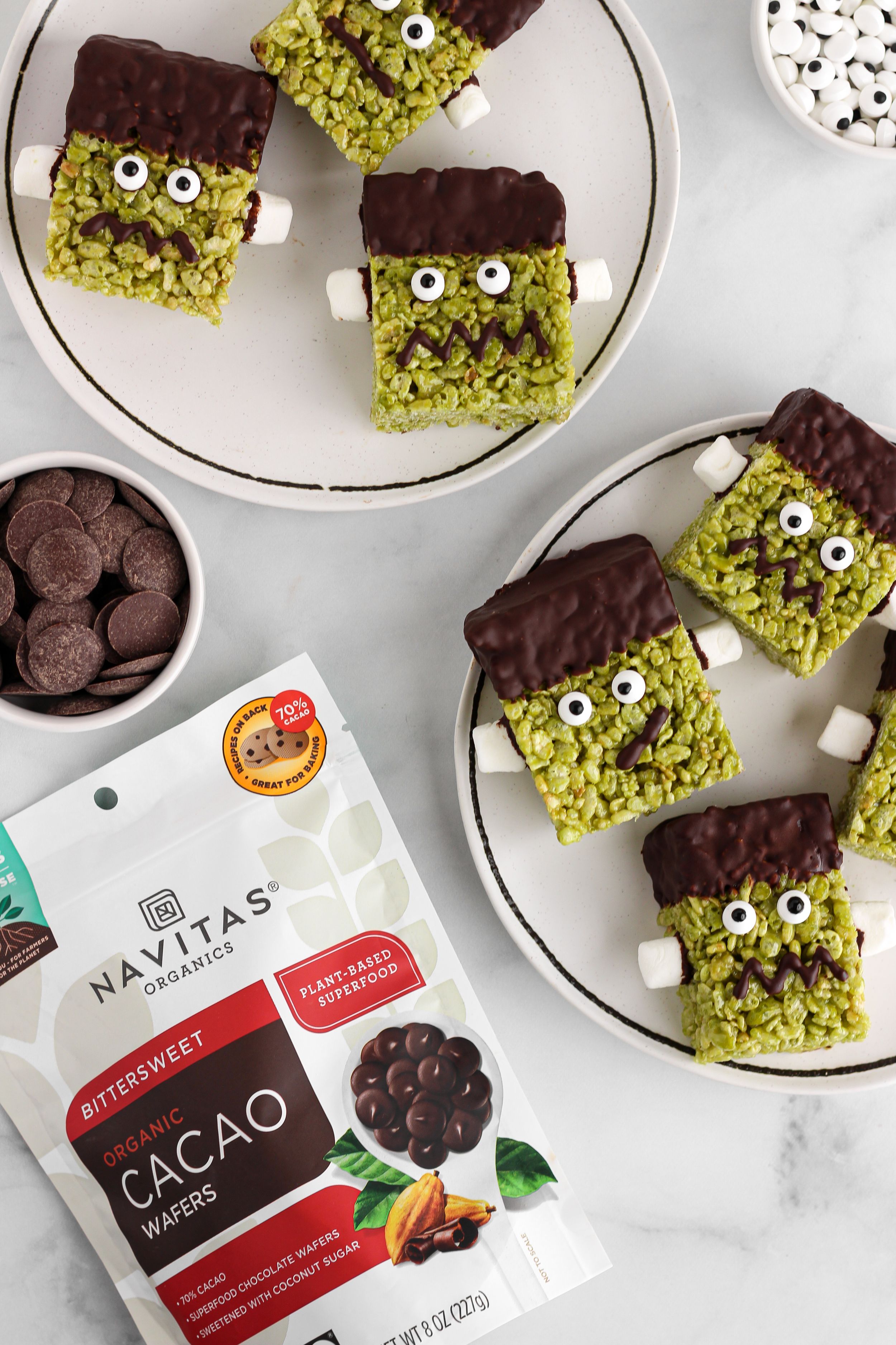 frankenstein rice krispy treats