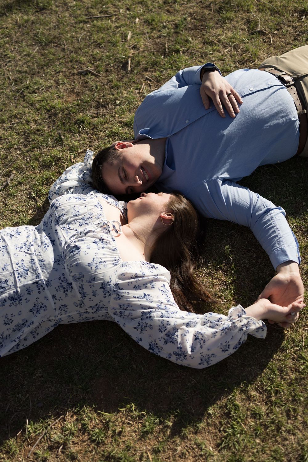 Engagement session at Ned Houk Park in Clovis, NM