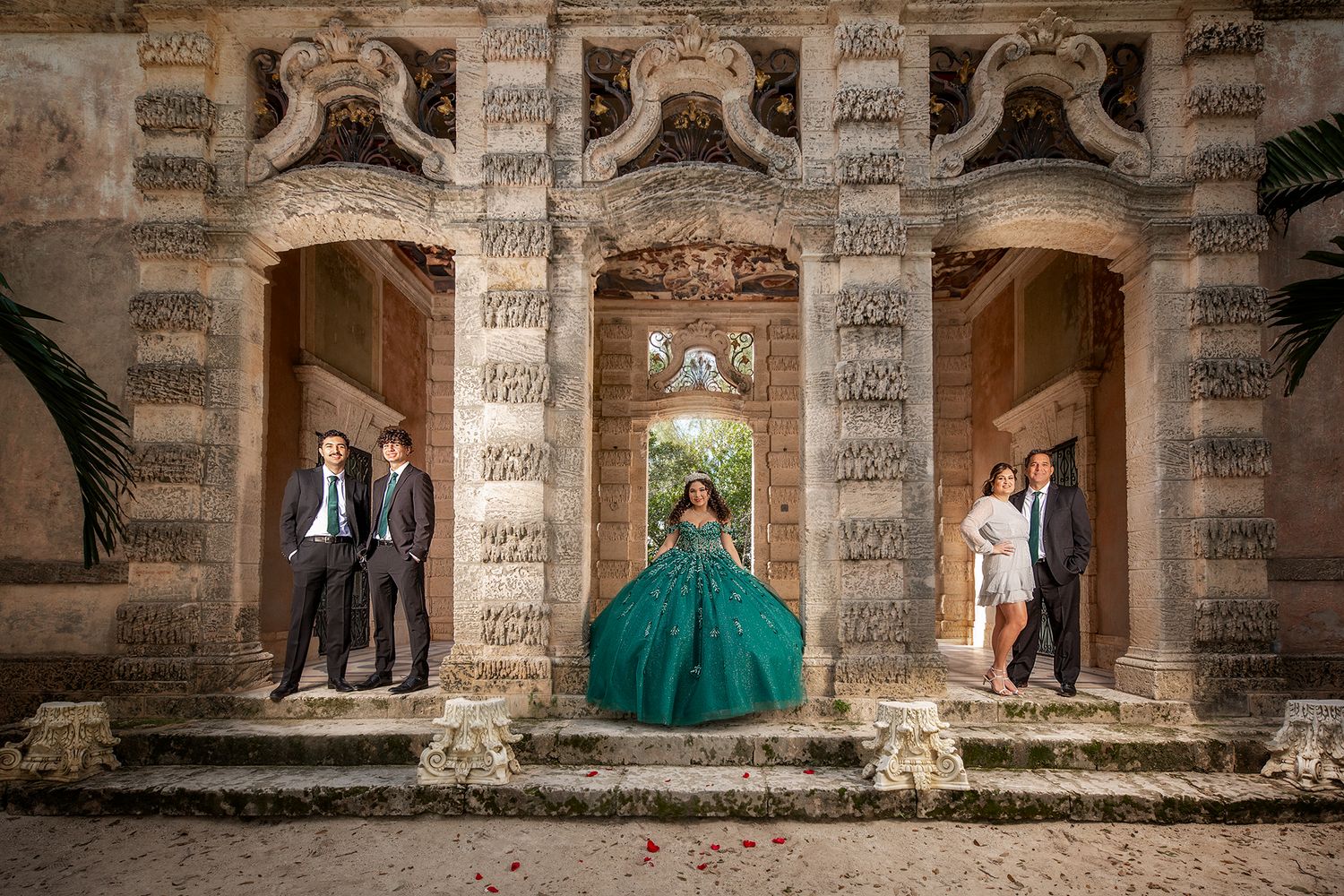 Quinceañera Photography at Vizcaya museum